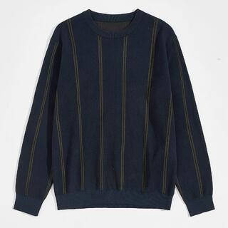 Мужской полосатый свитер