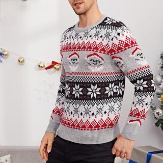 Мужской рождественский свитер