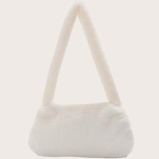 Минималистичная плюшевая сумка-багет