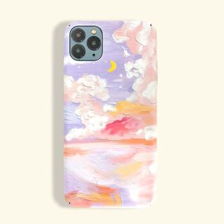 Разноцветный чехол для iPhone с рисунком облака