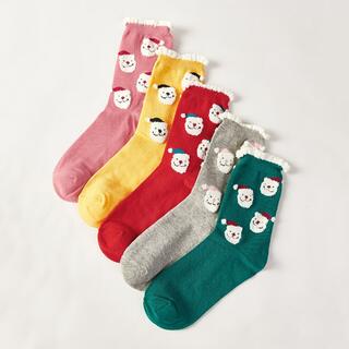 5 пар носки с узором "Рождество